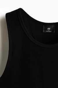 Slim-Fit Ribbed Tank Top