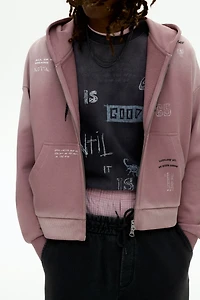 Oversized Fit Zip-through hoodie