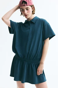 Sweatshirt Polo Dress