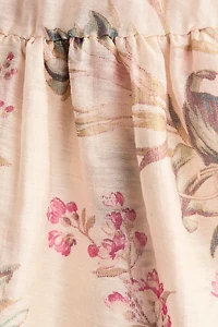 MAMA Linen-Blend Dress