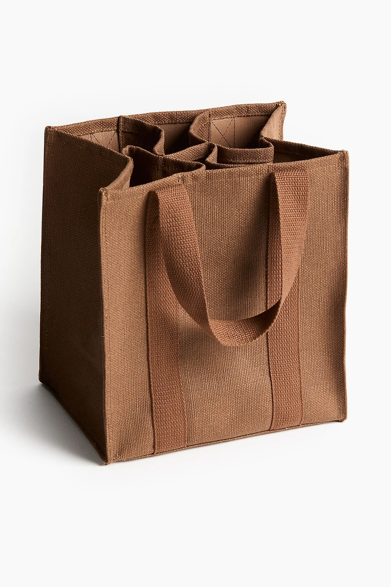 Jute-Blend Bottle Bag