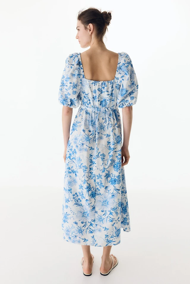 H&M MAMA Cotton Poplin Nursing Dress | MainPlace Mall