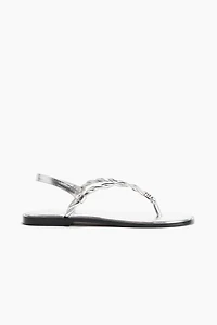 Sandales avec détails torsadés