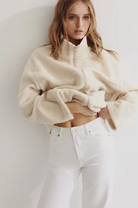 Veste à fermeture éclair en polar