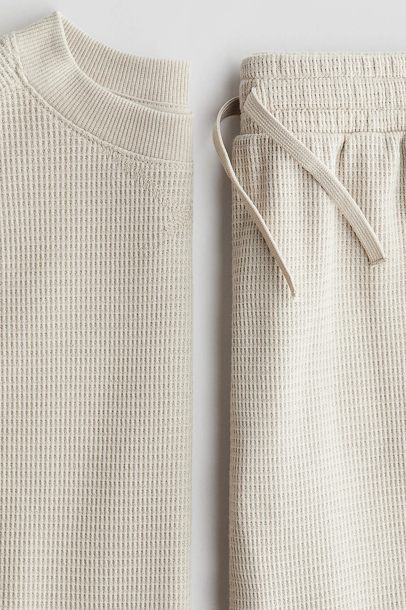 2-Piece Waffled Cotton Set