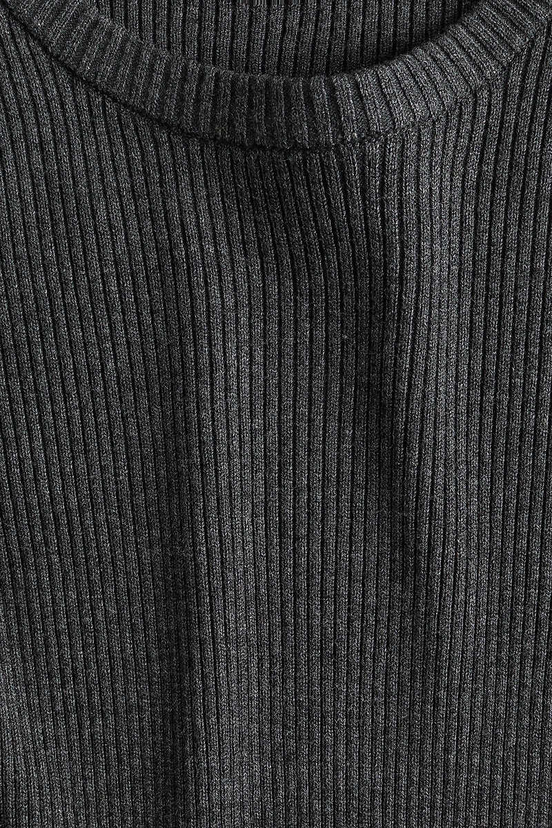 Rib-Knit Dress