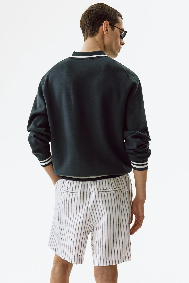 Relaxed-Fit Linen-Blend Shorts