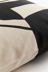 Patterned Canvas Cushion Cover