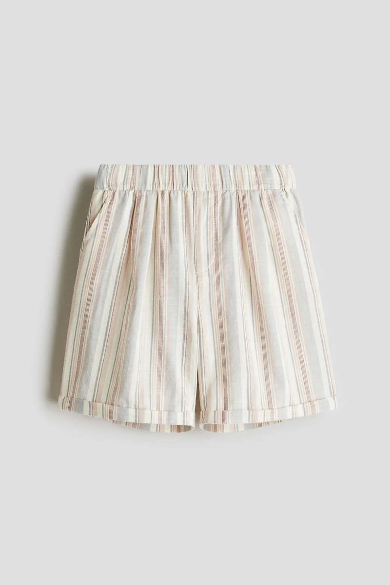 Knee-Length Cotton Shorts