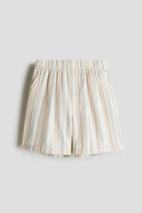 Knee-Length Cotton Shorts