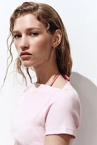 Haut à encolure bateau en coton