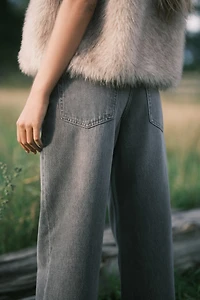 Jean ample taille haute