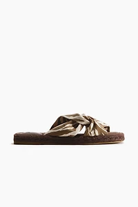 Cotton Espadrille Sandals