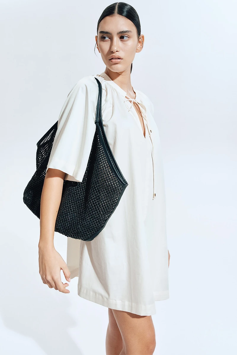 Robe trapèze en coton