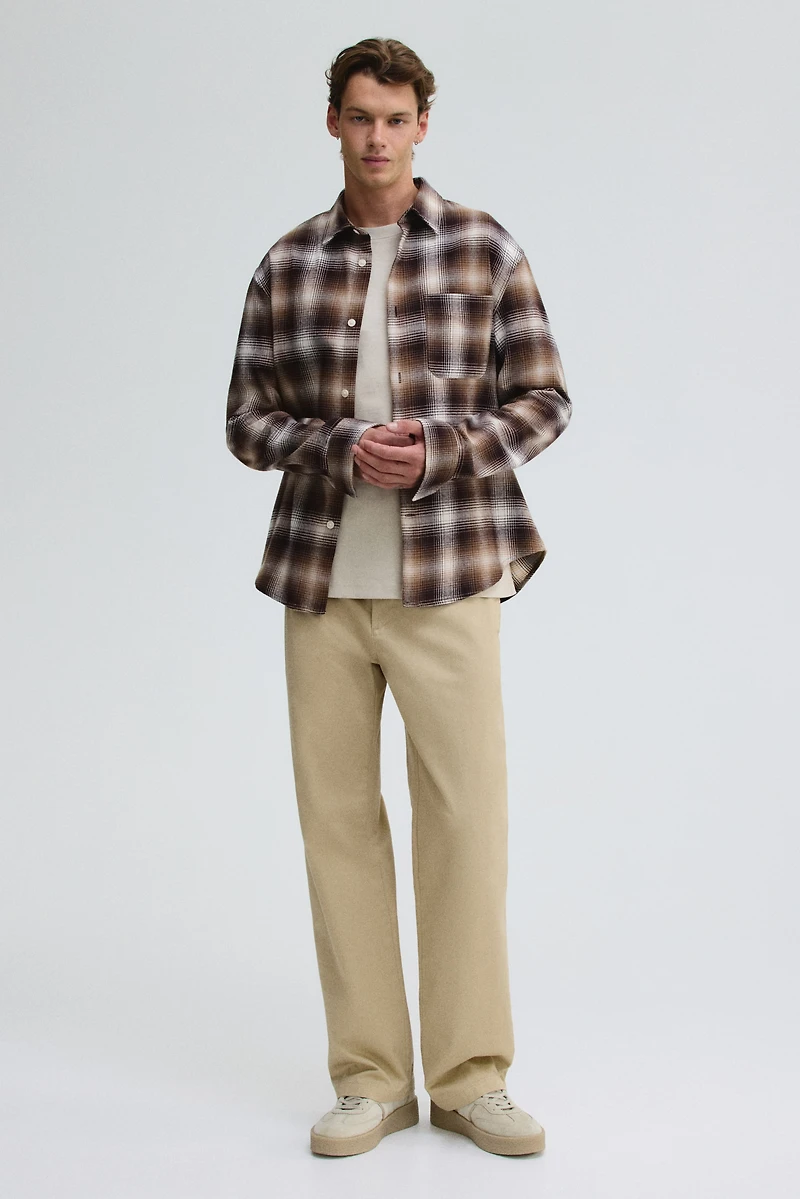 Loose-Fit Flannel Shirt