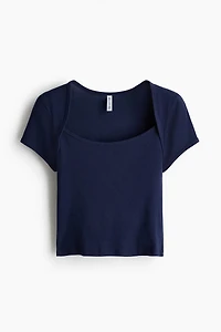 Scoop-Neck Cotton Top