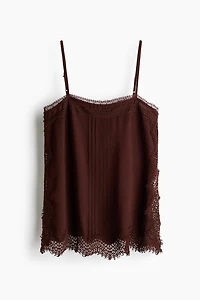 Haut à bretelles fines avec dentelle