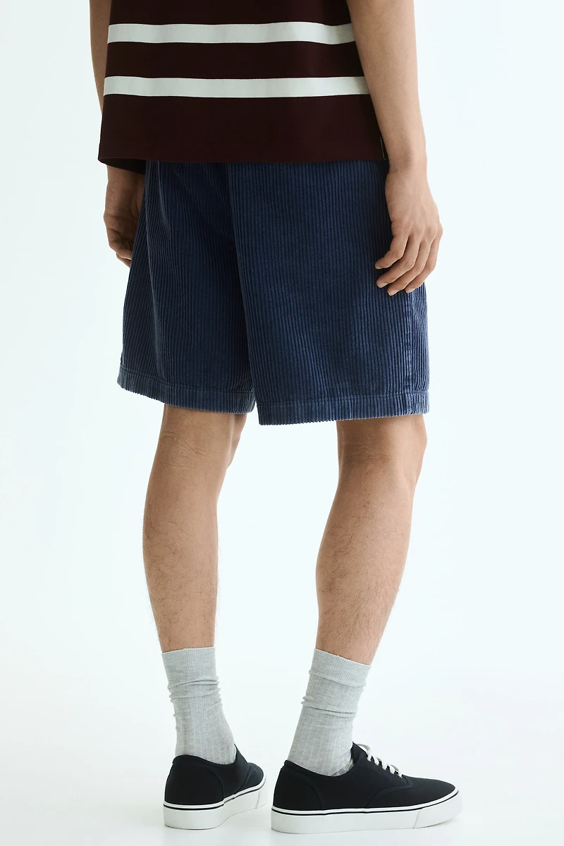 Loose-Fit Corduroy Shorts