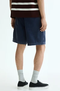 Loose-Fit Corduroy Shorts