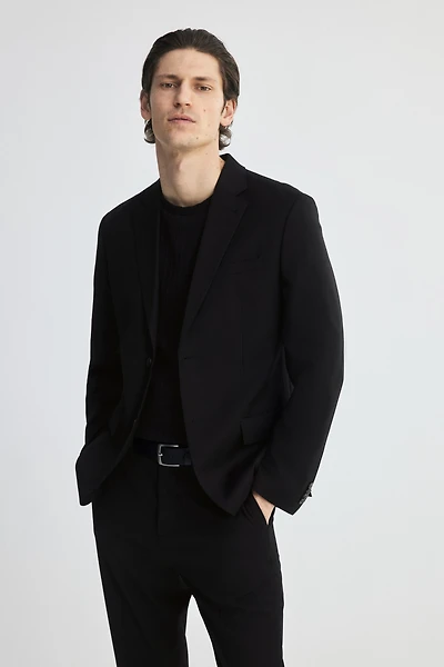 Regular-Fit Single-Breasted Jacket