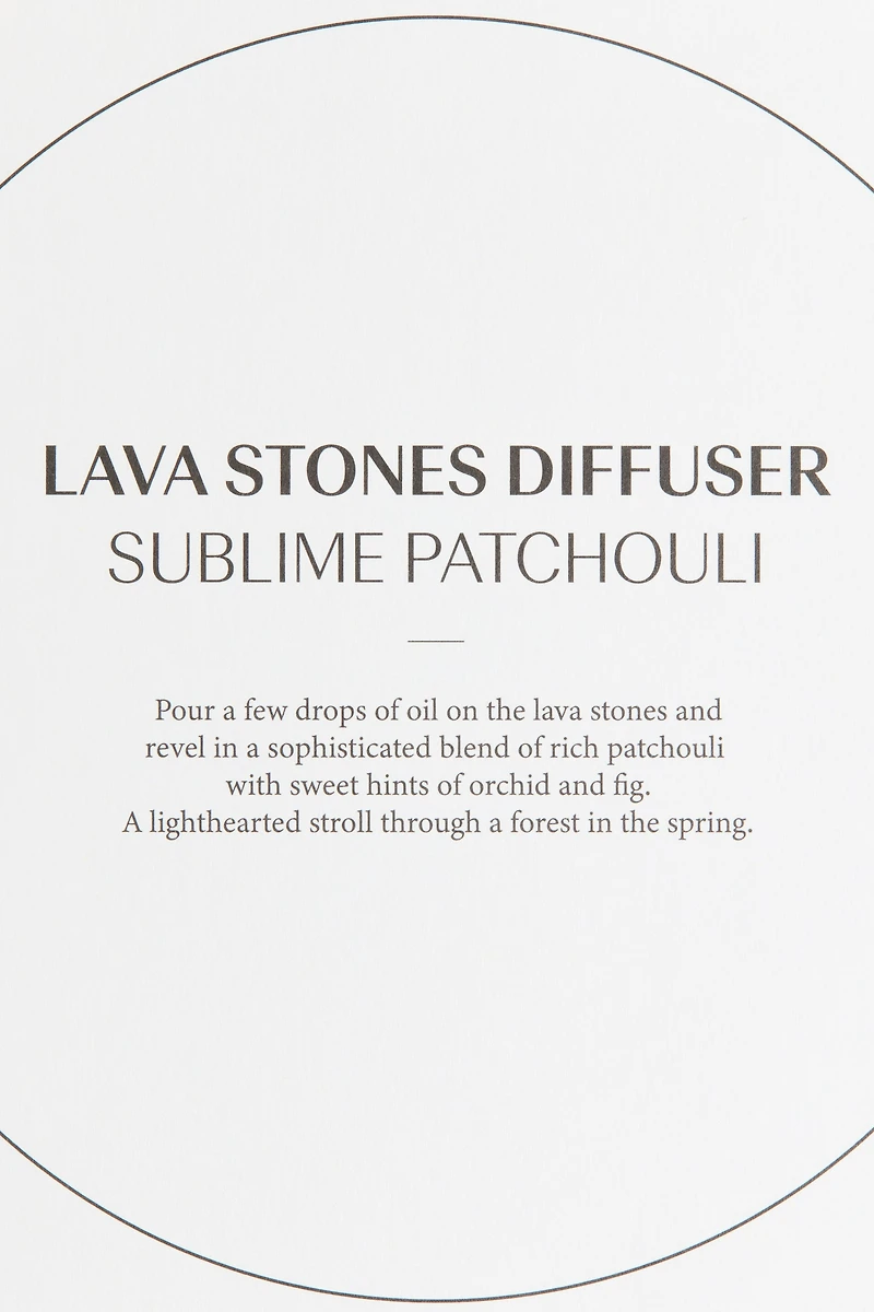 Diffuseur avec pierres de lave