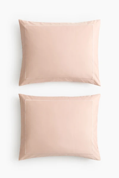 2-Pack Cotton Sateen Pillowcases