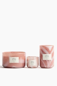 Bougie parfumée dans un pot en verre