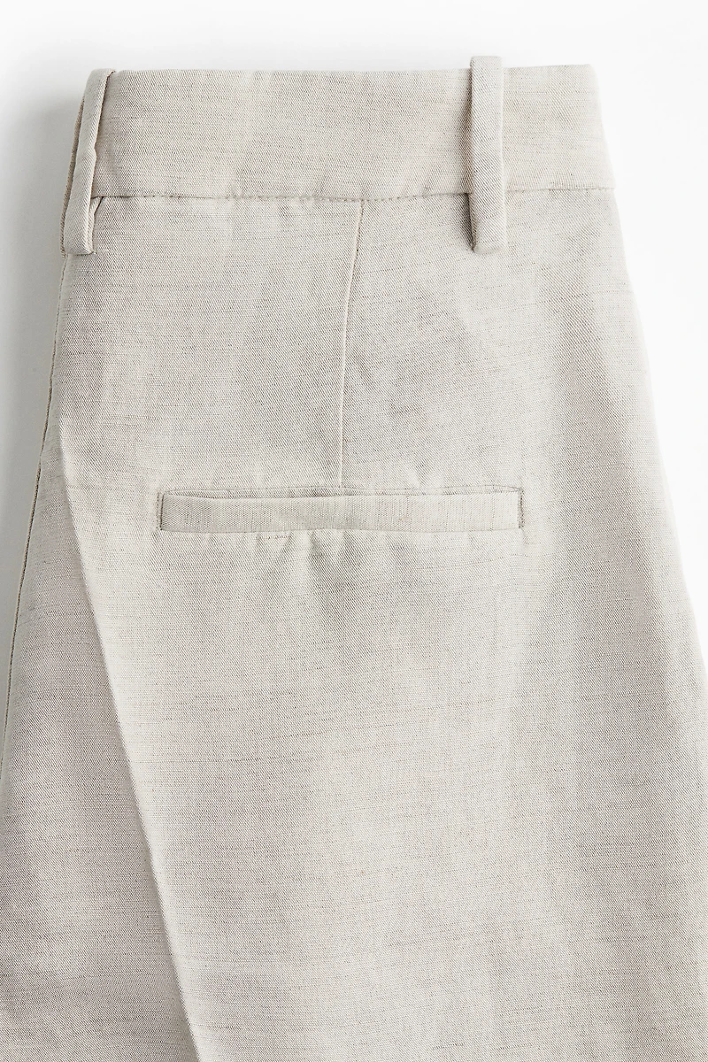 Linen-Blend Bermuda Shorts