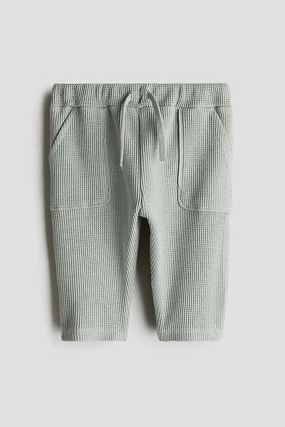 Waffled Cotton Joggers