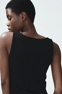 Ribbed Cotton Tank Top