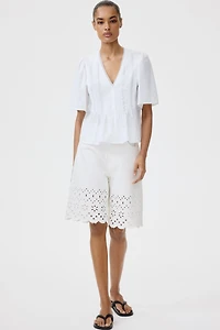 Blouse with Pintucks