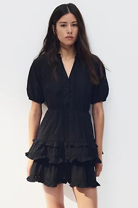 Cotton Plumeti Dress
