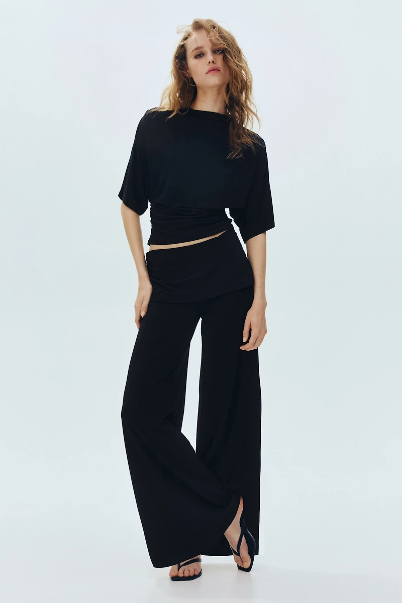 Draped Jersey Top