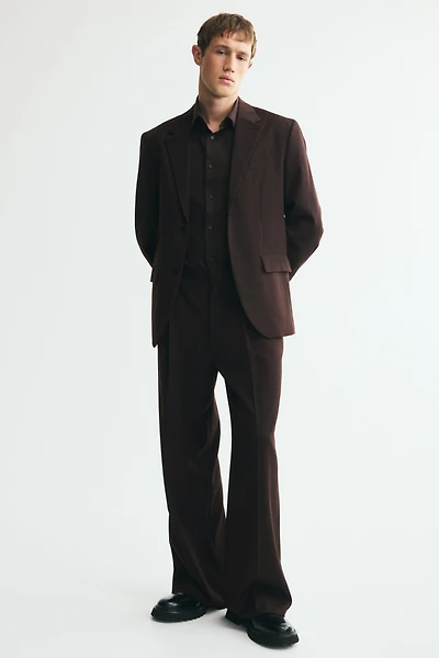 Loose-Fit Wool-Blend Suit Pants