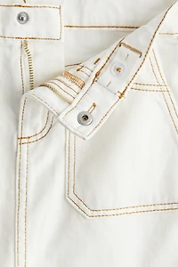 Jupe en twill de coton