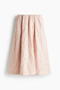 Long Jacquard-Weave Skirt
