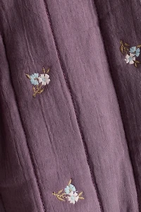 Embroidery-detail jacket