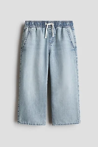 Straight-Cut Denim Joggers