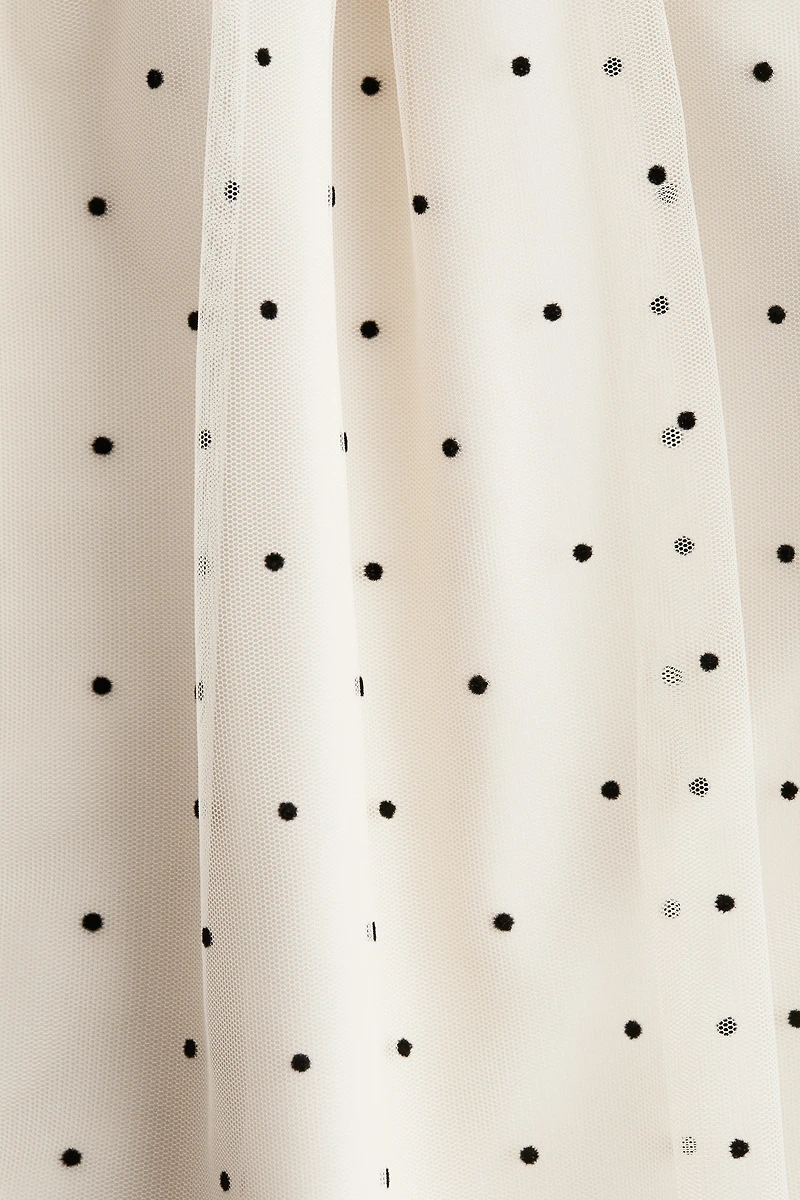 Robe à volants en tulle