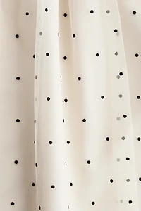 Robe à volants en tulle