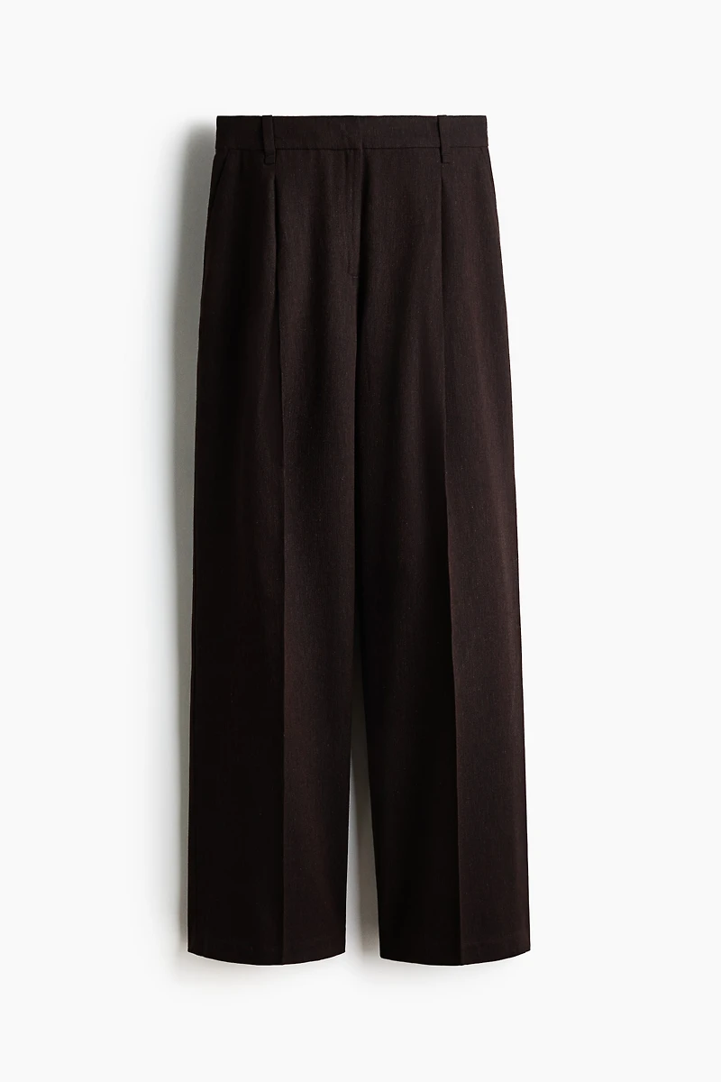 Pantalon sur mesure en lin mélangé