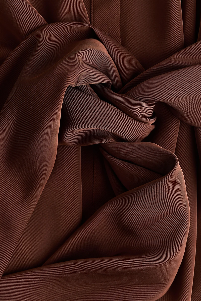 Tie-Detail Shirt Dress