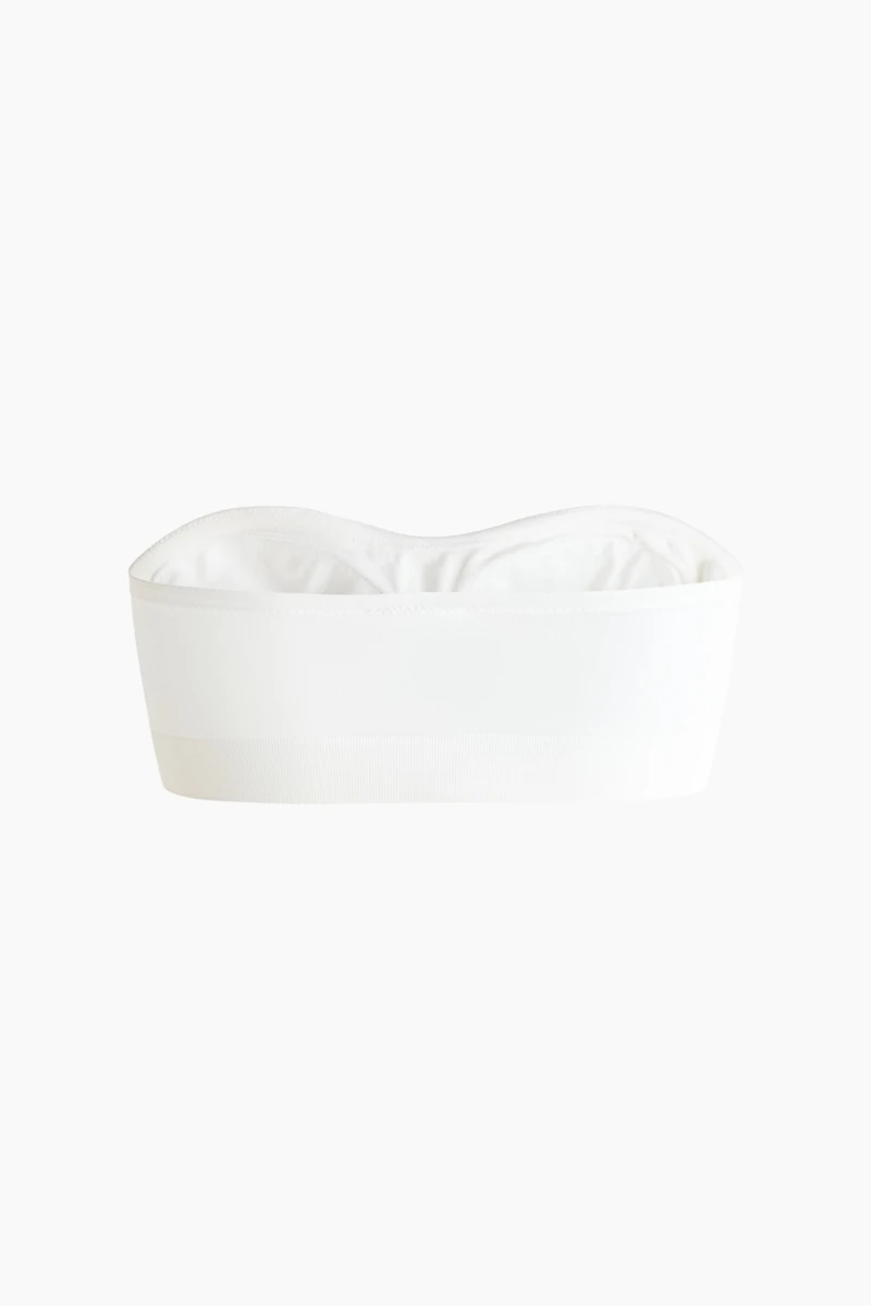 Soutien-gorge bandeau coussiné sans coutures