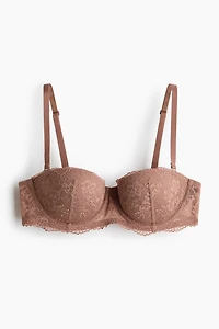 Padded Lace Balconette Bra