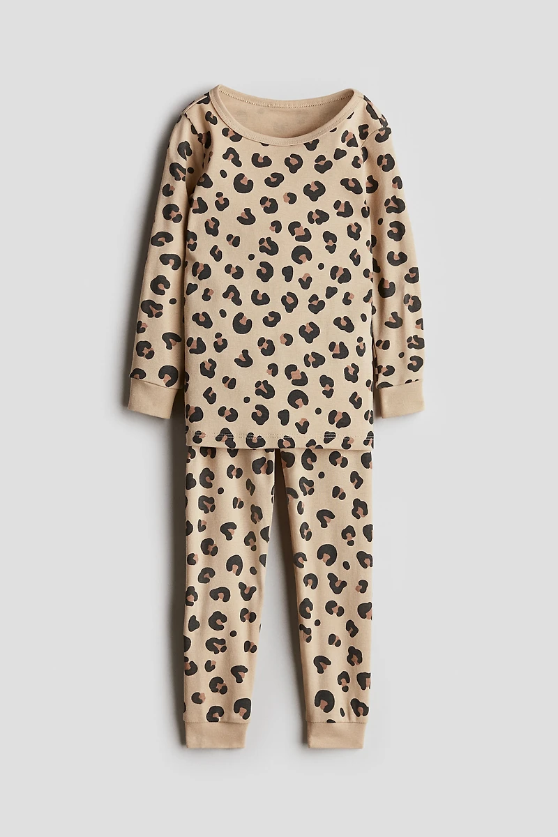 Snug Fit printed cotton pyjamas