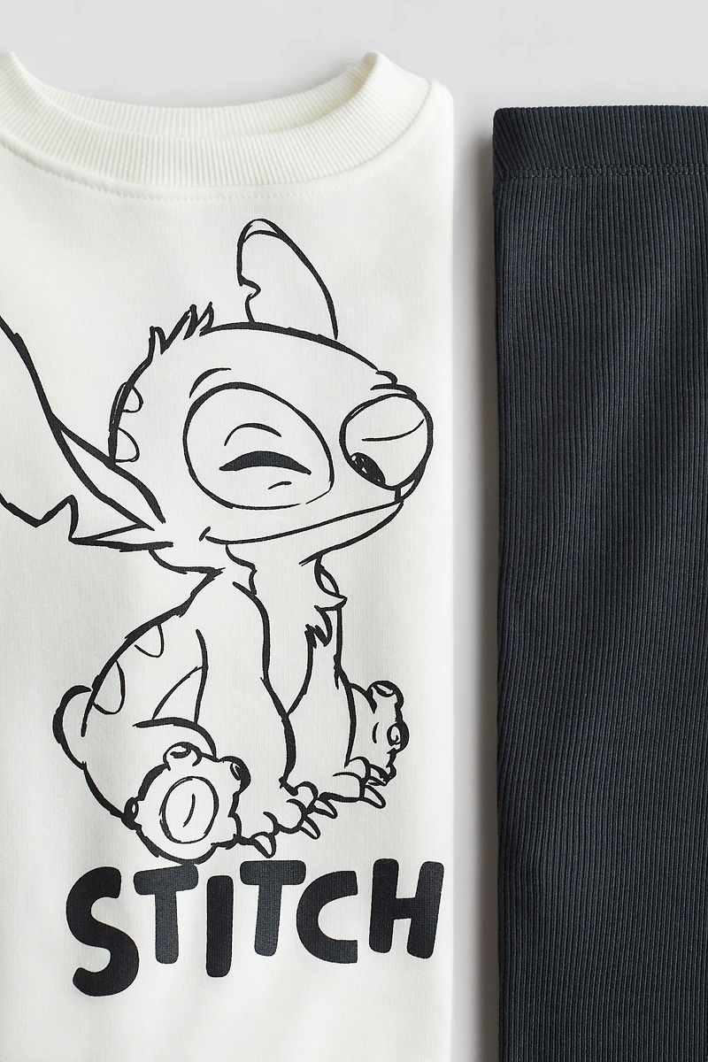 Ensemble 2 pièces chandail en molleton et legging