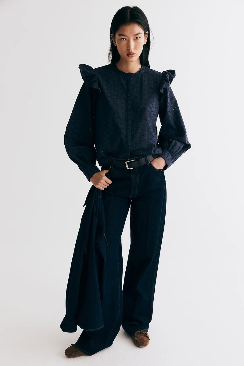 Eyelet Embroidered Blouse