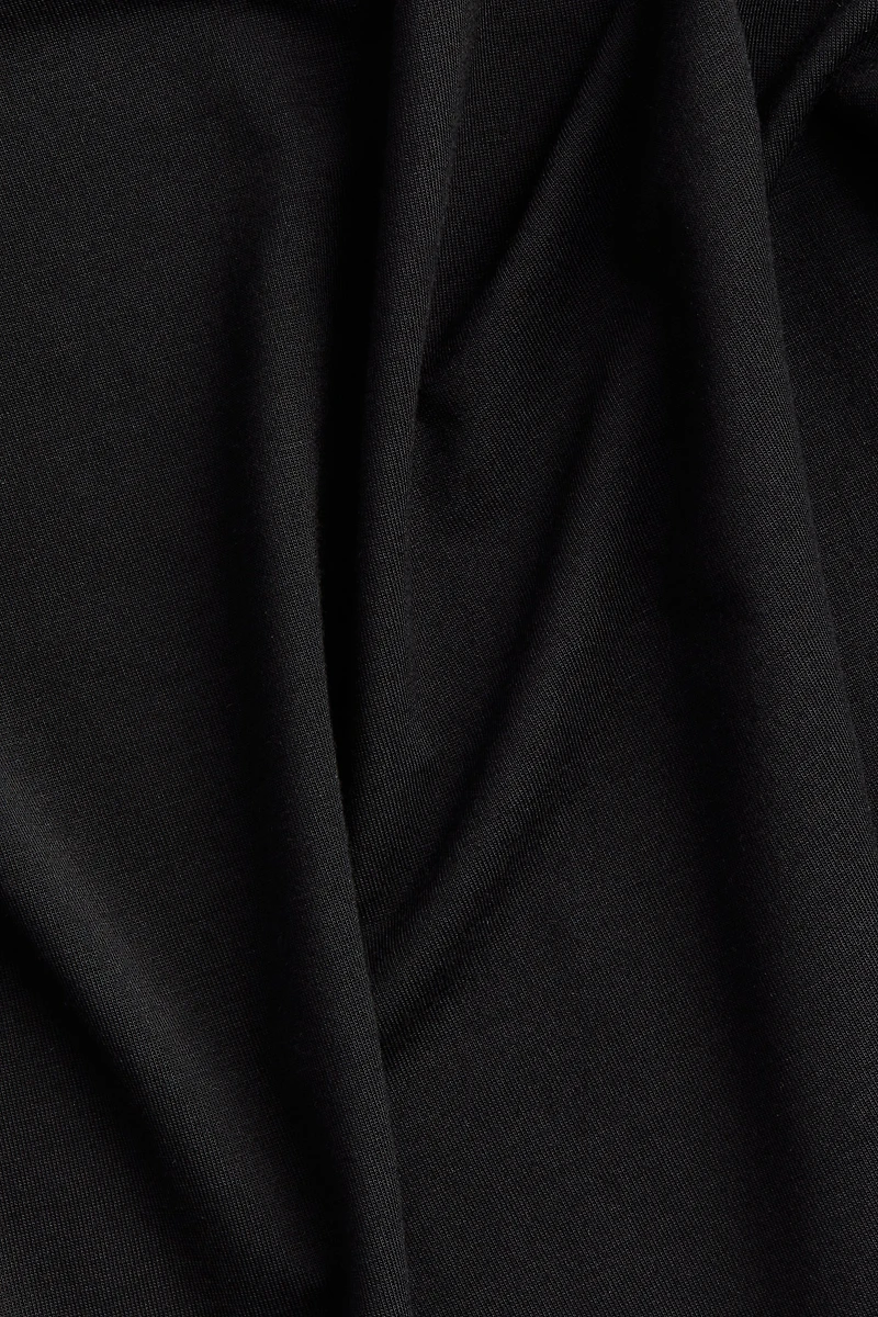 Lyocell Mock Turtleneck Top