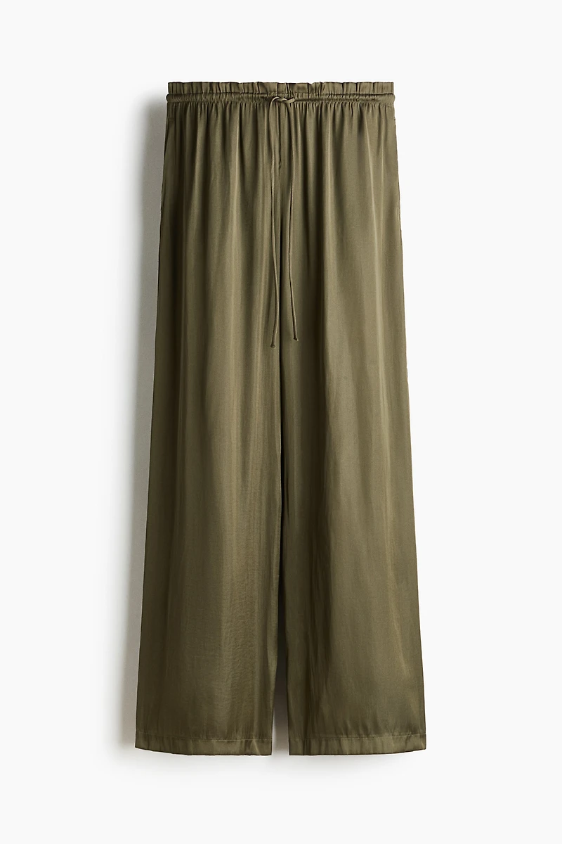 Satin Drawstring Pants