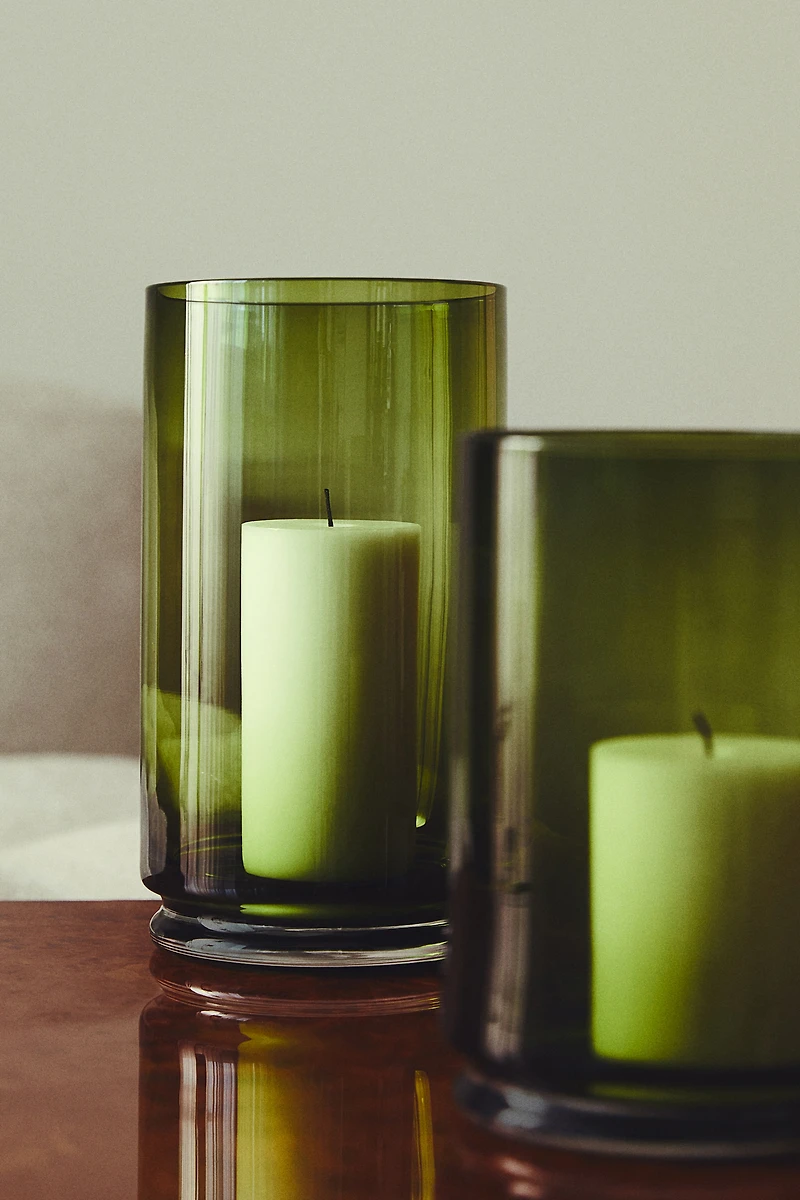 Extra-large Glass Candle Lantern